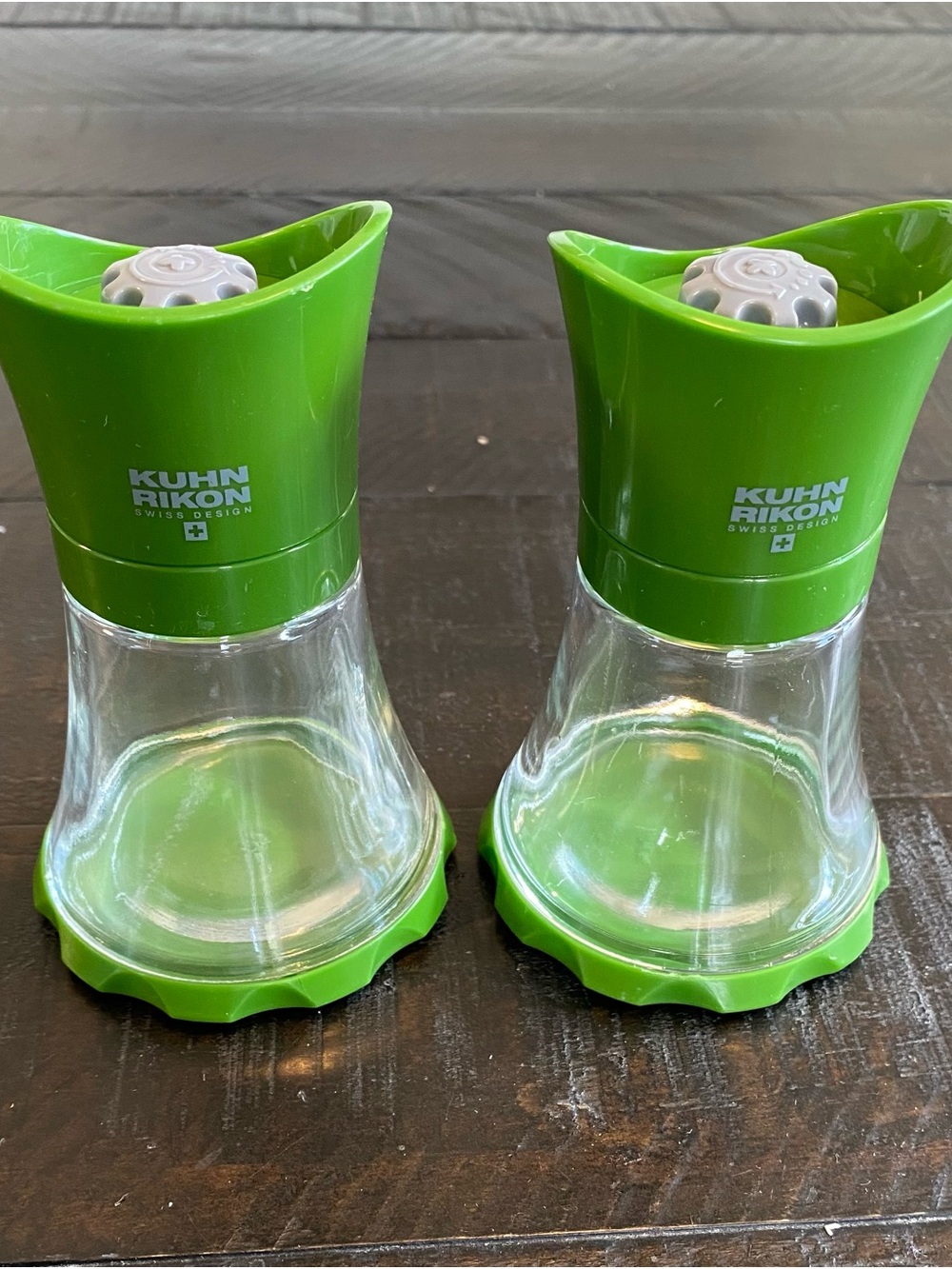 Kuhn Rikon Green Salt and Pepper Grinder Duo